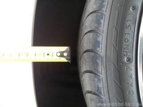 Hinterachse 4.5 cm und noch platz