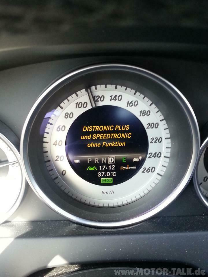 Fehlermeldung "Distronic plus und Speedtronic ohne Funktion"