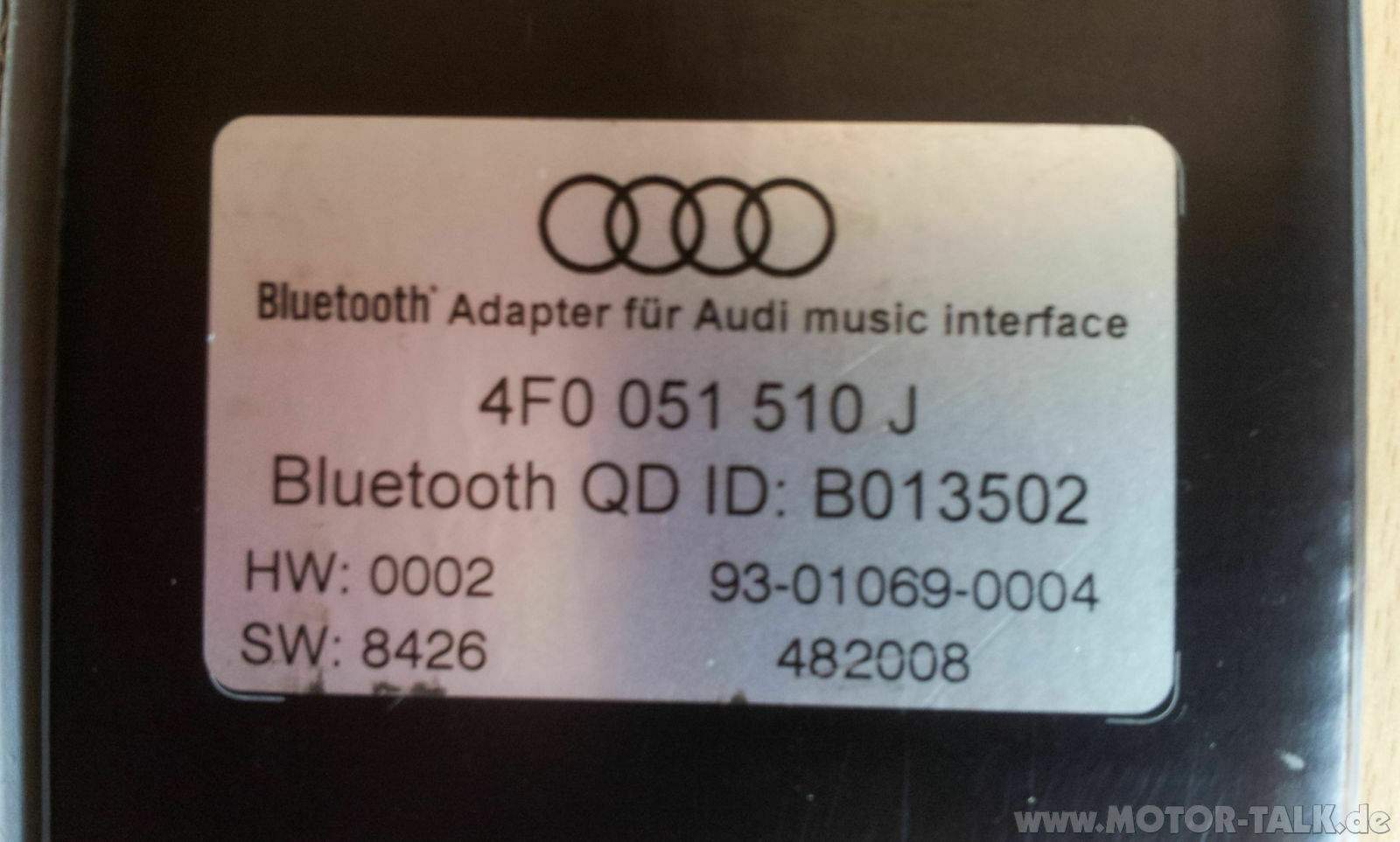 Audi Bluetooth Adapter für AMI Audi Music Interface 4F0051510J Biete