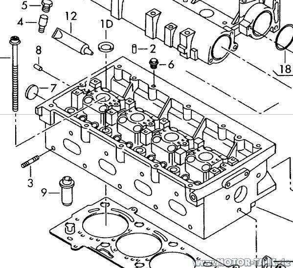 Ventildeckeldichtung Golf 4 1,6 16V