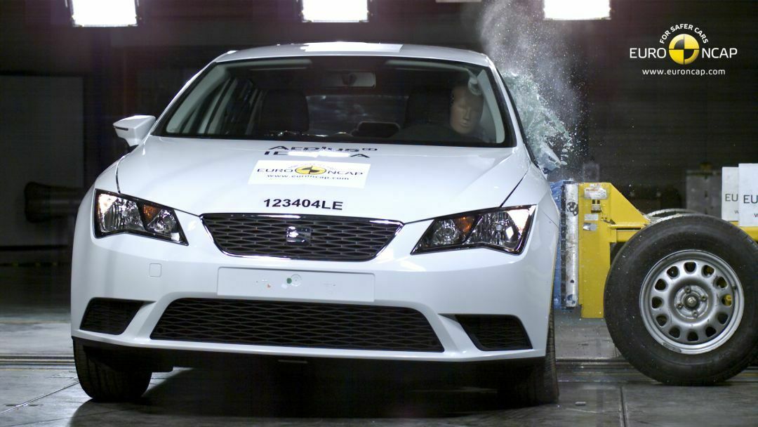 Sicher genug: Alle Insassen &uuml;berstehen den seitlichen Aufprall im Seat Leon
