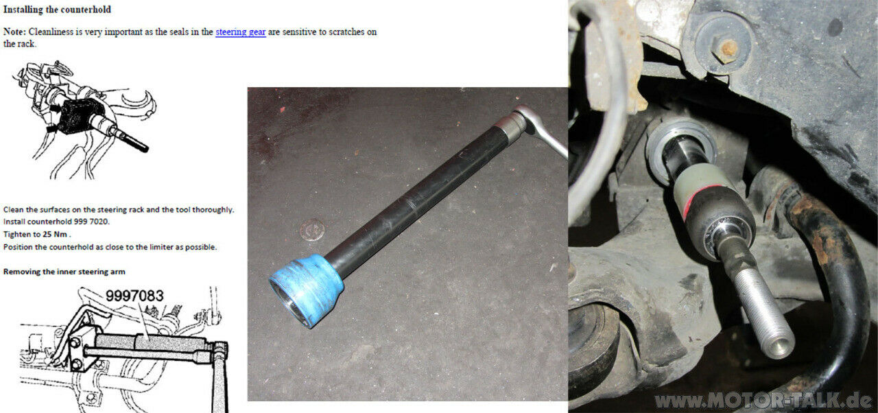 V70 II Axialgelenk ohne Spezialwerkzeug wechseln