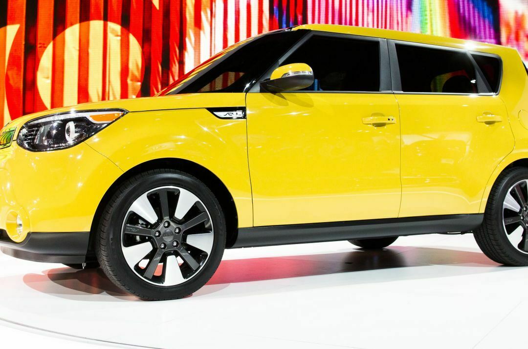 Knallgelb: Der neue Kia Soul bei der Premiere in New York.