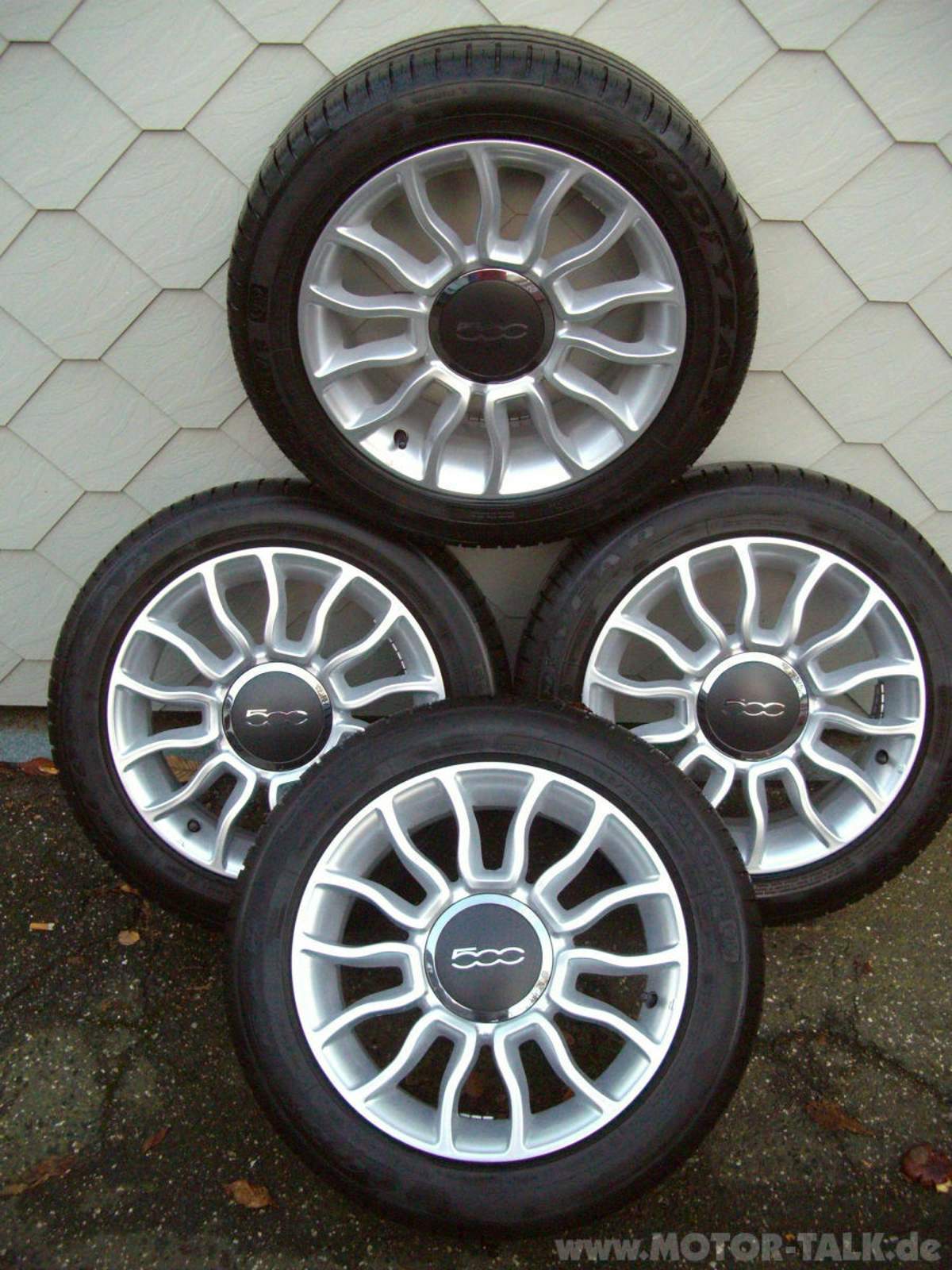Fiat 500, 4 Alufelgen Original Fiat