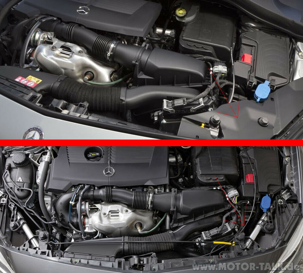 Abdeckung im Motorraum