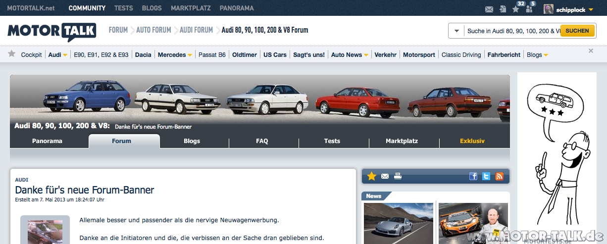 Danke für's neue Forum-Banner