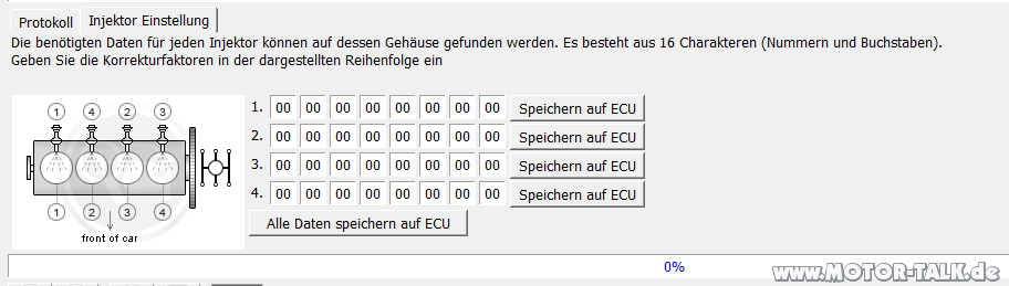 2.0 TDCI Korrekturfaktoren für Injektoren eingeben...aber wie?