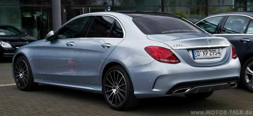 Mercedes-benz-c-220-bluetec-amg-line-w-205-heckansicht-15-maerz-2014-duesseldorf