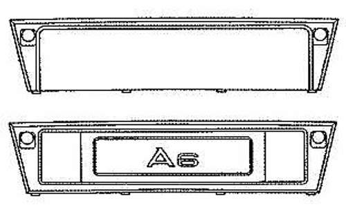 Nummernschildhalter-front