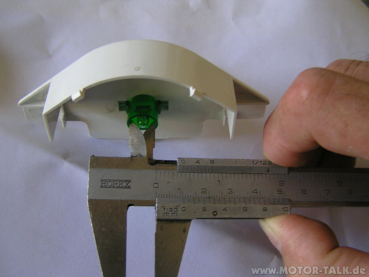 Bleuchtung Heizung LED rund statt 1,2W - warum geht das nicht?