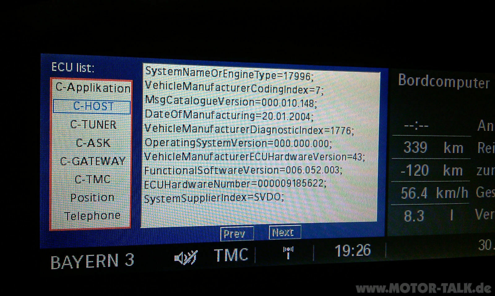 E61 2004 MULF2 MOST- Codierer gesucht