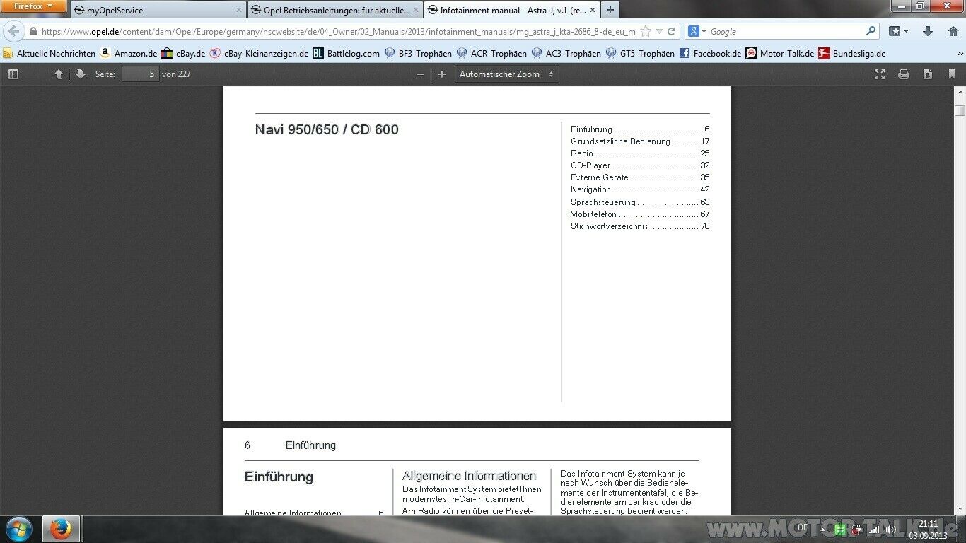 Neues Infotainment für Astra/Cascada?