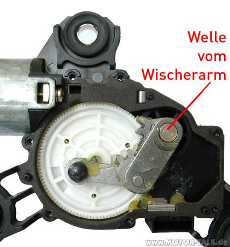 Heckwischermotor-zahnrad