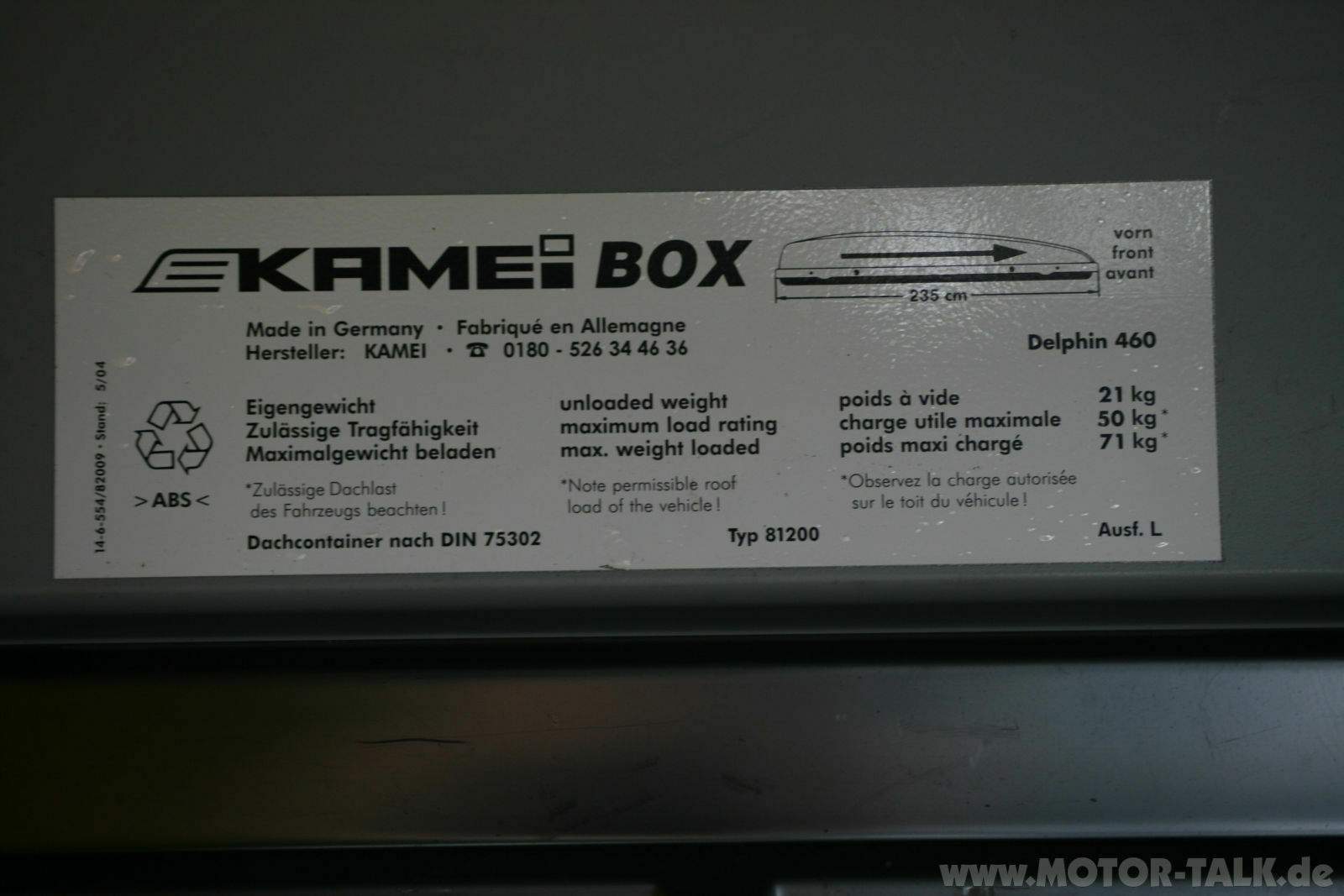 Kamei Delphin 460 Technische Daten
