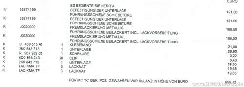 Rechnung-fuehrungsschiene