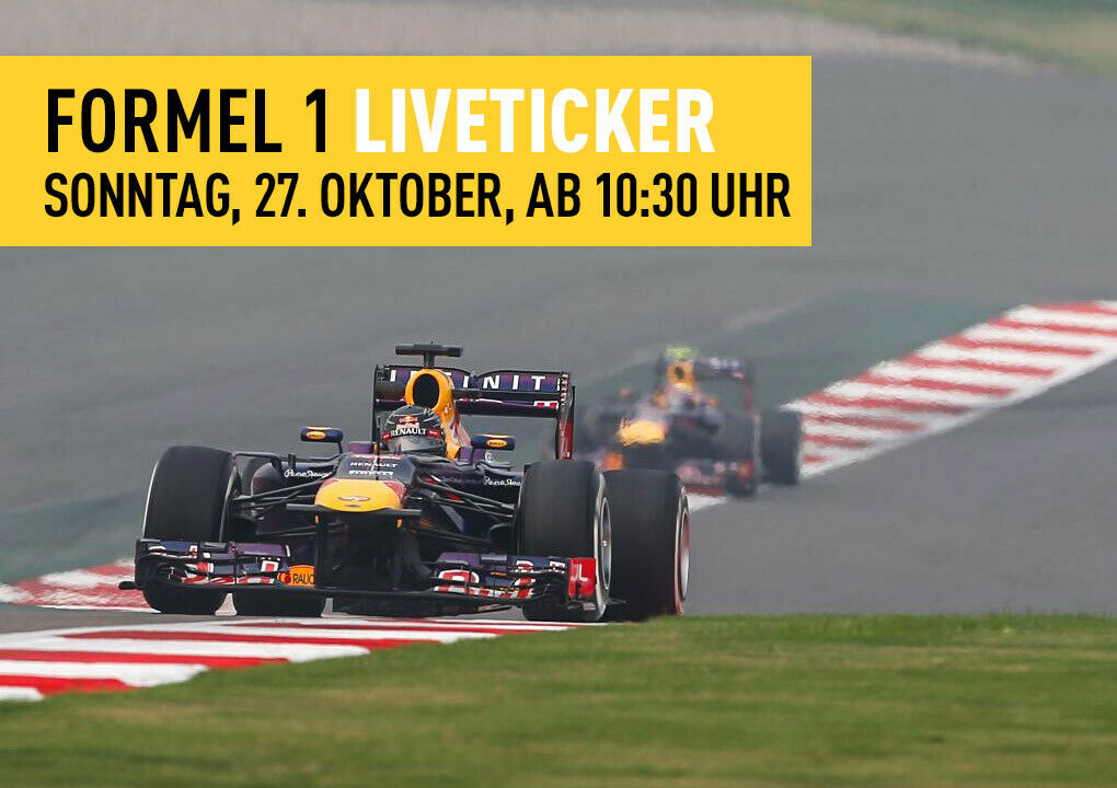 Sebastian Vettel beim zweiten Training auf der indischen Formel-1-Strecke Greater Noida