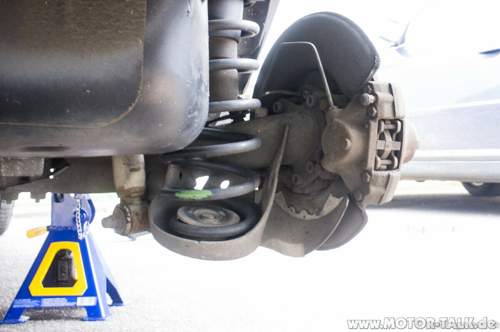 Detail: Bremssattelhalterung