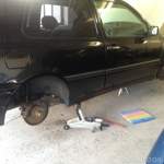 Frisch eingebaute Plusachse