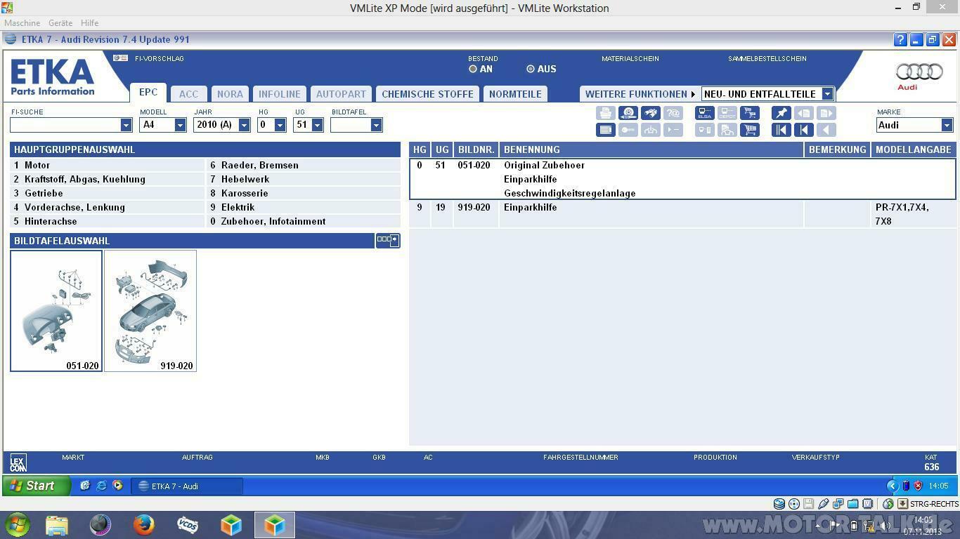 Welche PDC Sensoren - Teilenummern