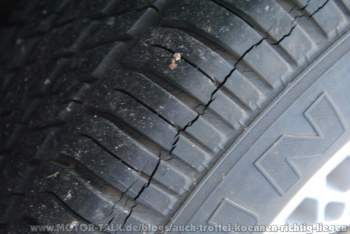 Radwechseln weil gerissen...