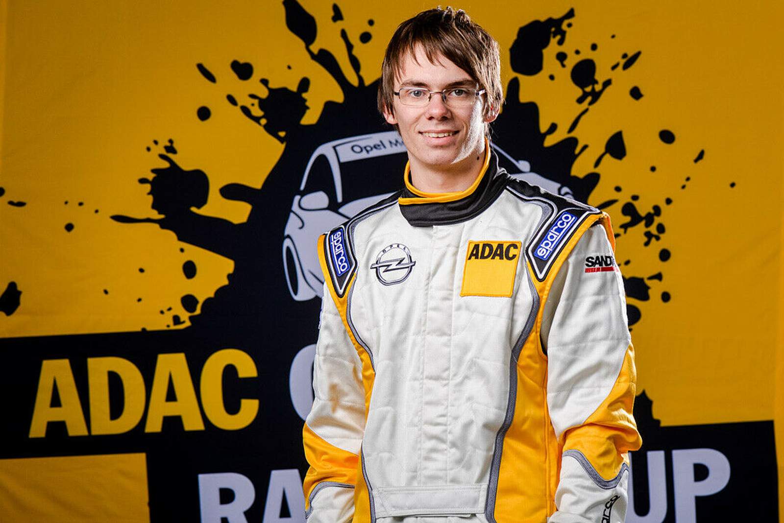 Fabian Kreim Frag die Rallyefahrer Marijan Griebel und Fabian Kreim