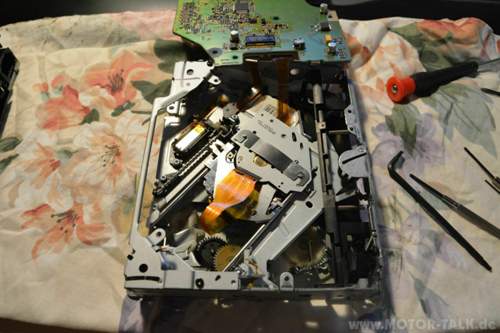 Laufwerk offen unten