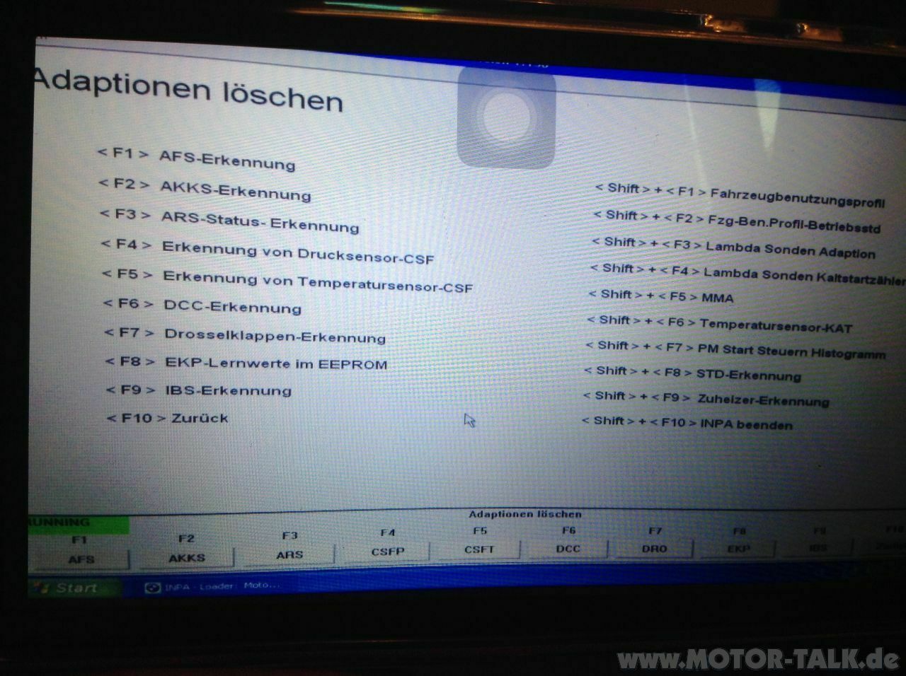Adaptionswerte löschen, wie jetzt nun richtig?