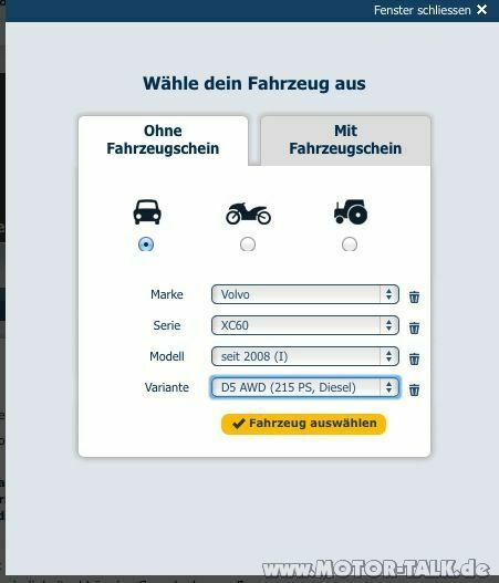 Fahrzeugprofil - fehlende Differenzierung