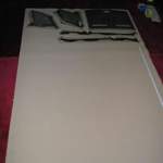 Elemente auf Bezugsstoff gelegt