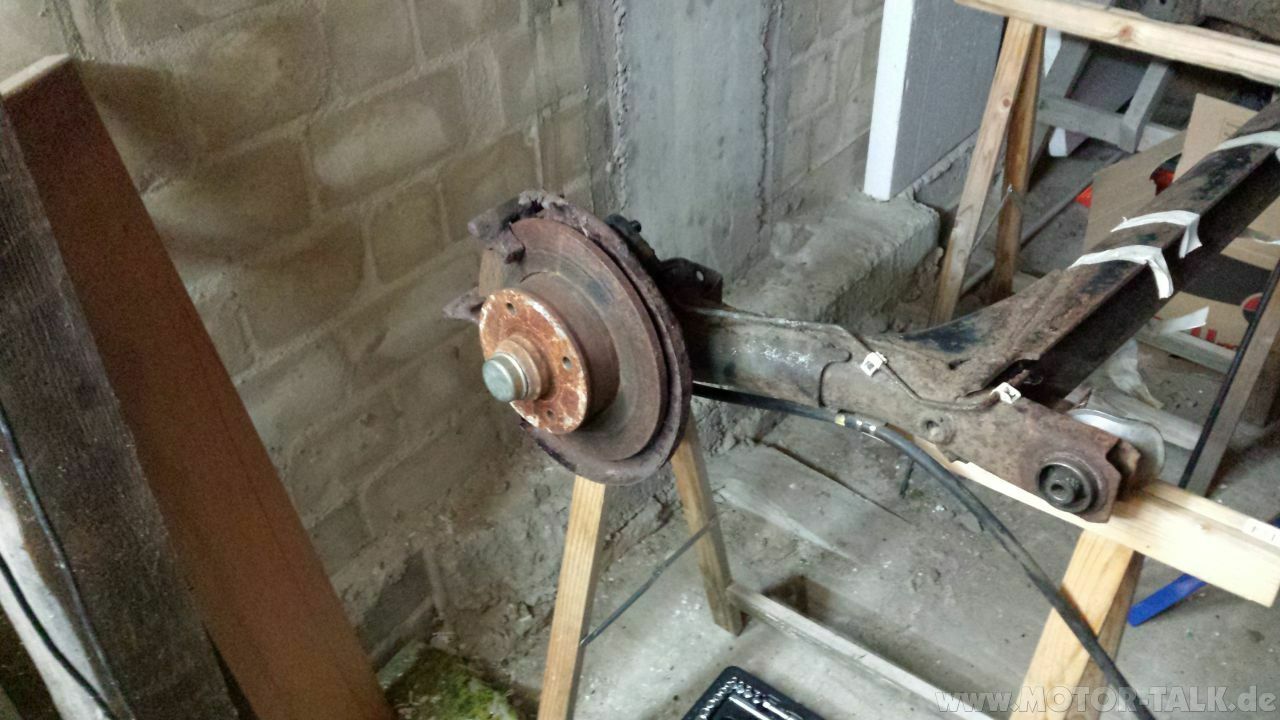 Umbau der Bremsanlage Teil 1: Die Hinterachse