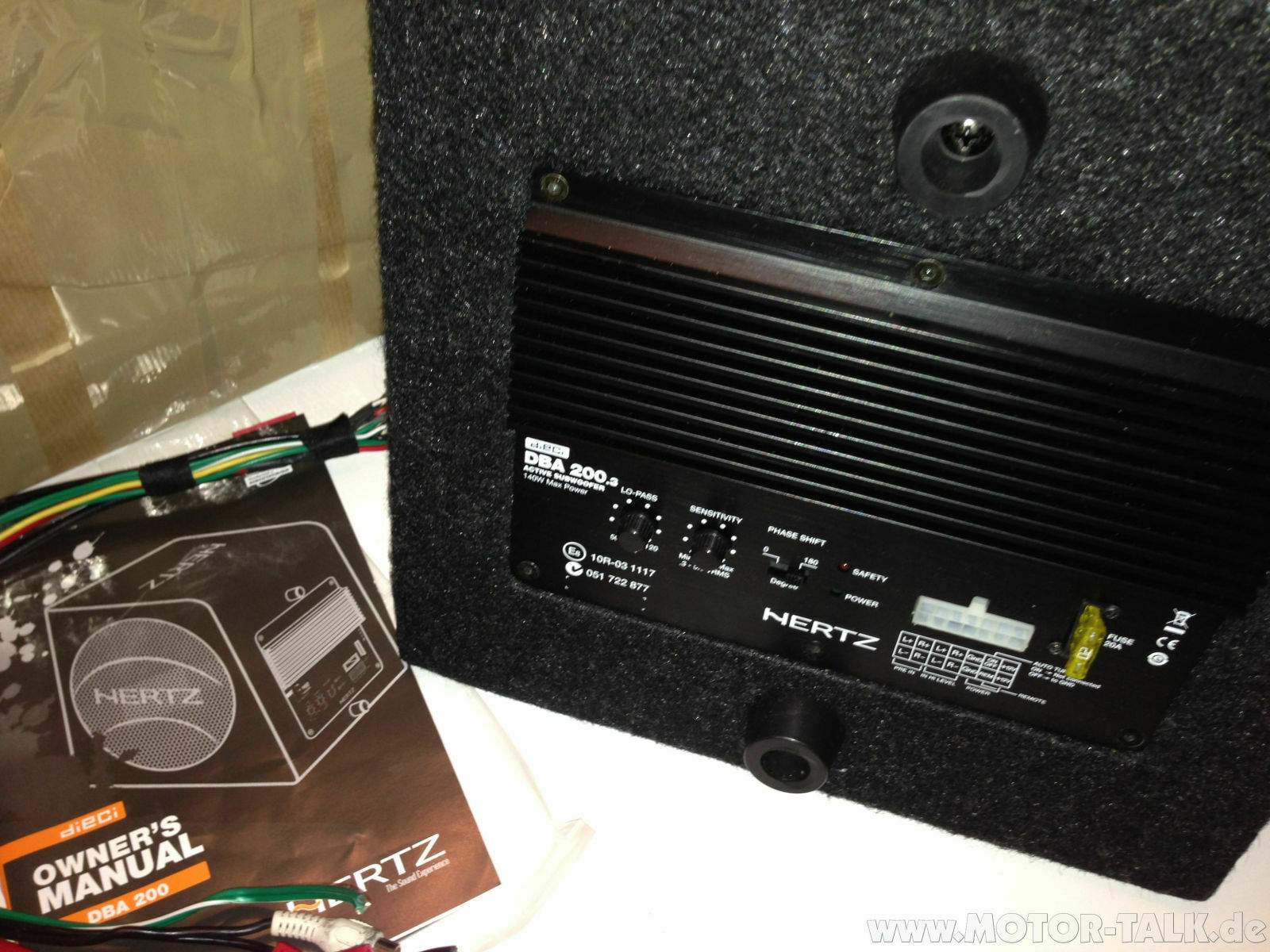 HERTZ DBA 200.3 Aktiver Subwoofer mit 2 zusätzlichen Passivmembranen