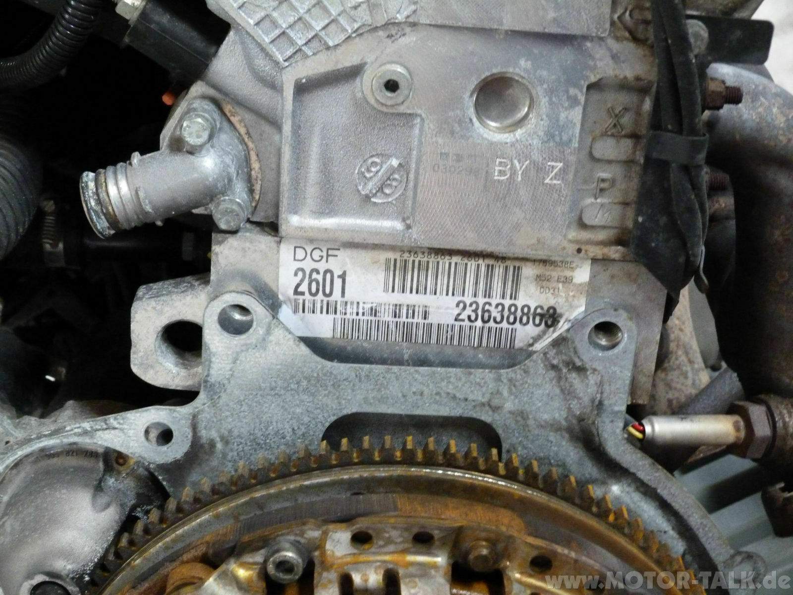 P1080857 : BMW E39 523i Motor Triebwerk Engine M52 DD31 125 KW 170 PS ...