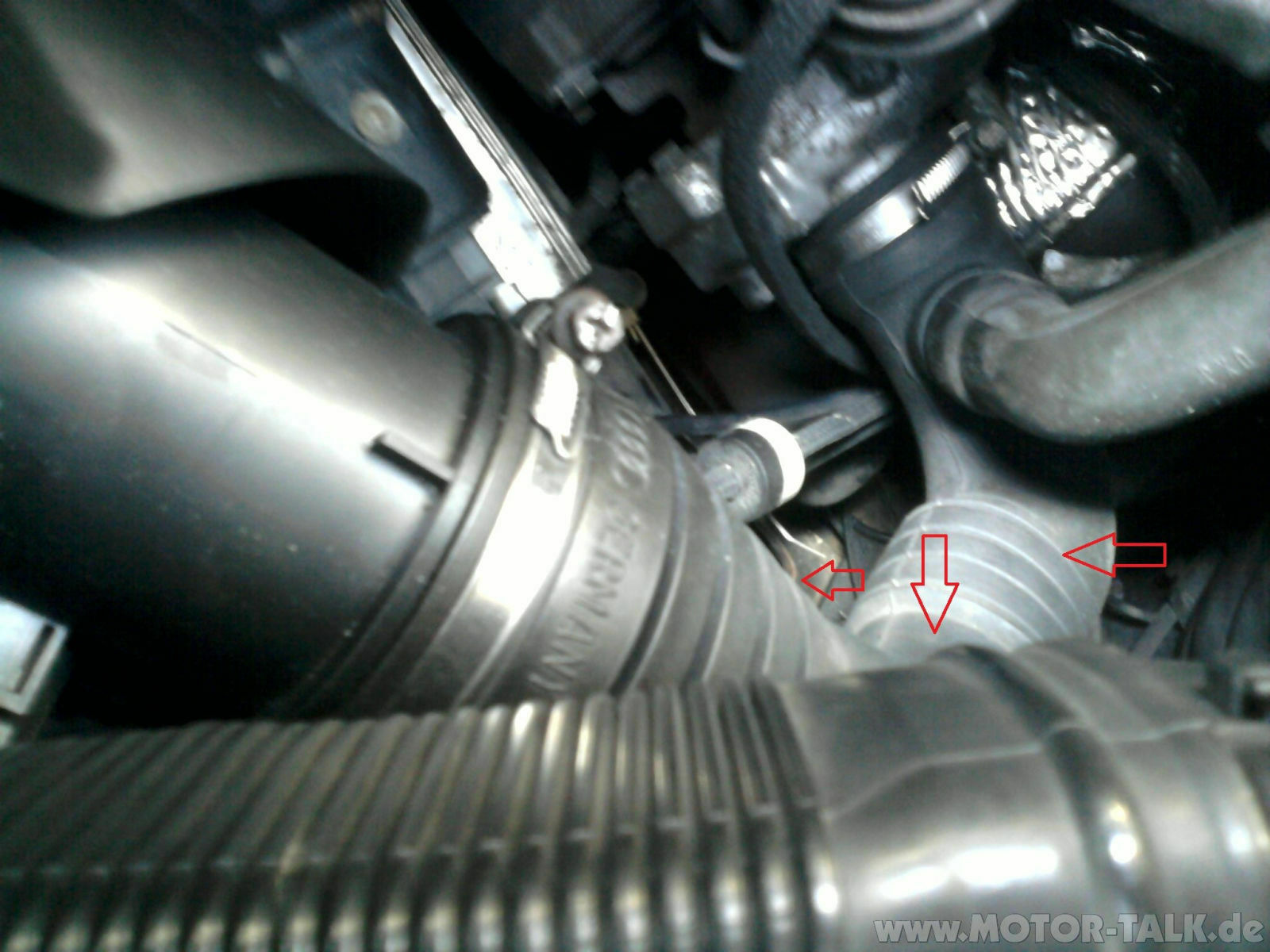 Anschlussplan für Unterdruckschläuche