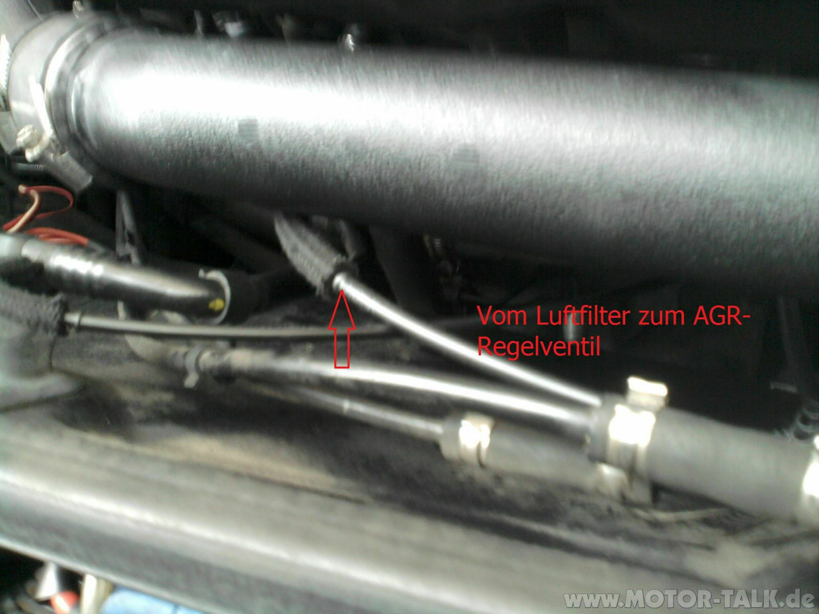 Anschlussplan für Unterdruckschläuche