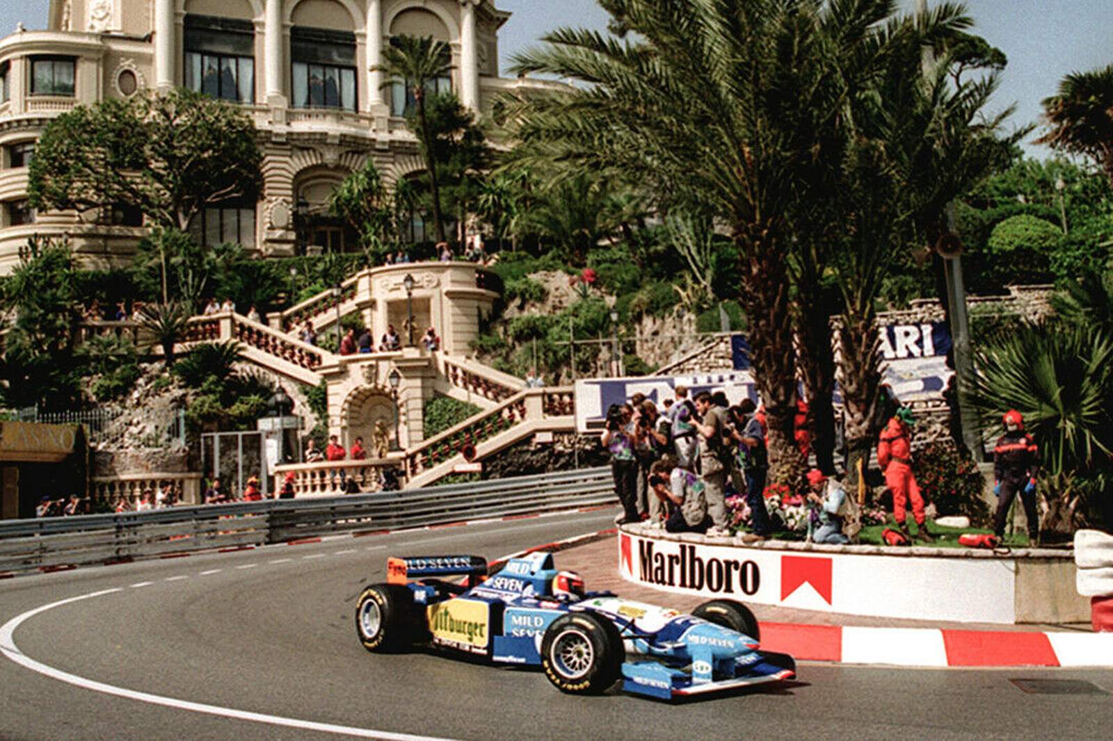 Schumacher in seinem in Monaco. 91 GrandPrix Siege und 86