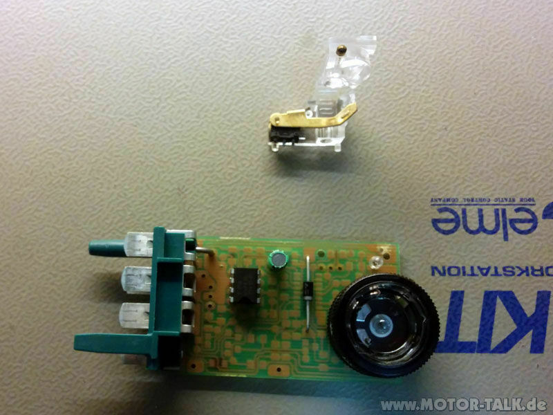 Der B5 in neuem Licht: Schalter für die Sitzheizung