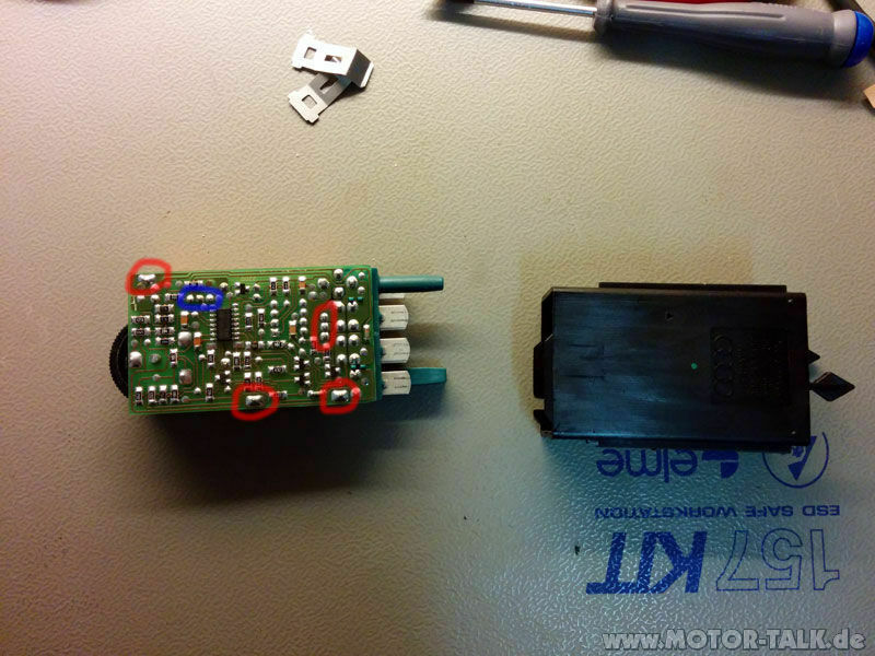 Der B5 in neuem Licht: Schalter für die Sitzheizung