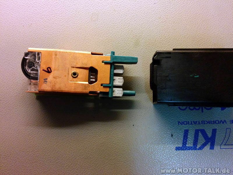 Der B5 in neuem Licht: Schalter für die Sitzheizung