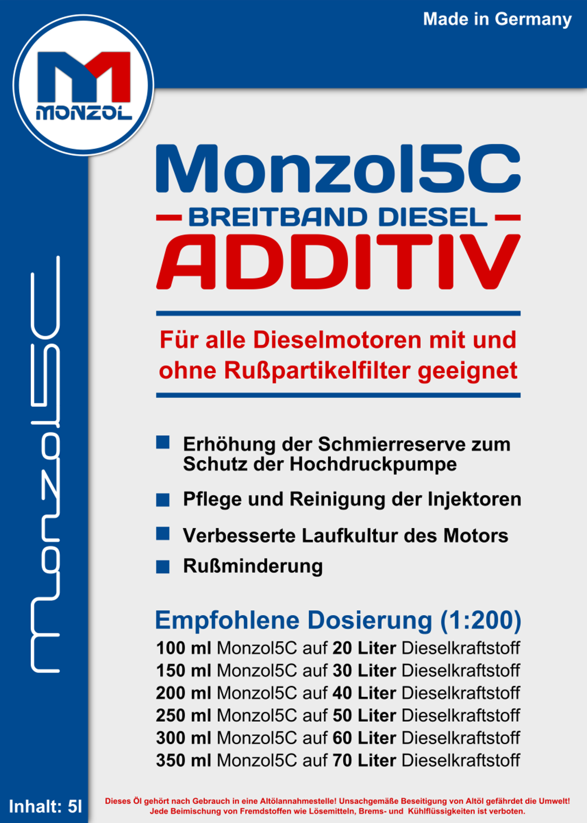 Monzol5c OMXXX 2TaktÖL + Dieselkraftstoff? Mercedes Motoren 207676190