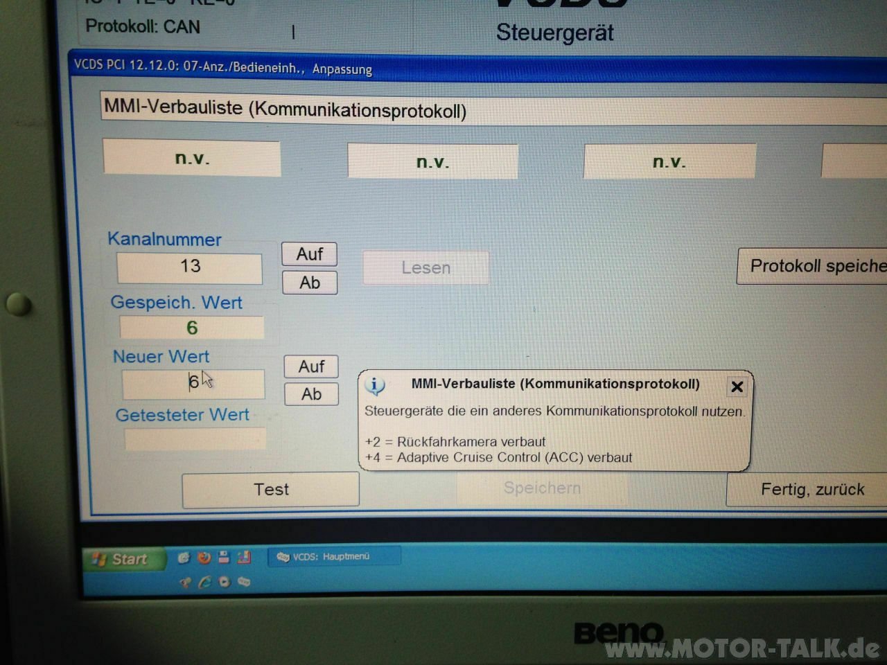Facelift Kombiinstrument im VFL eingebaut!