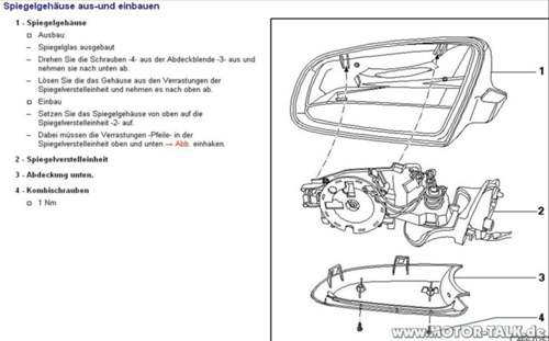 Spiegelkappen wechseln 1