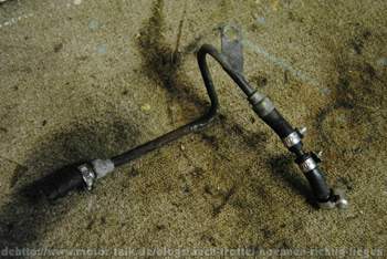 Die Leitung ausgebaut