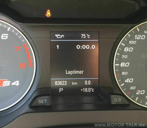 Laptimer mit Öltemperatur nach KI Update