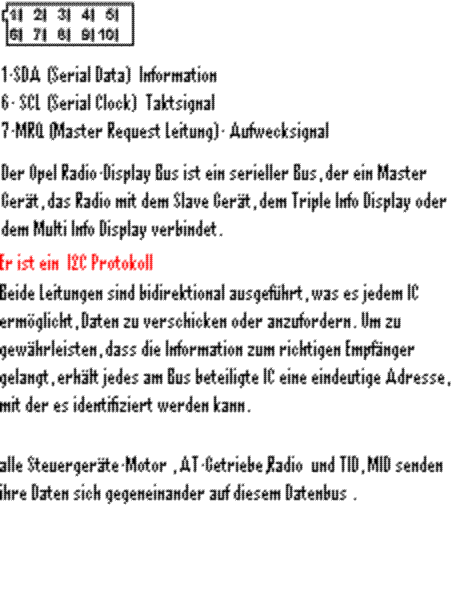 CAN-BUS, bidirektionaler Datenbus Opel Omega!?