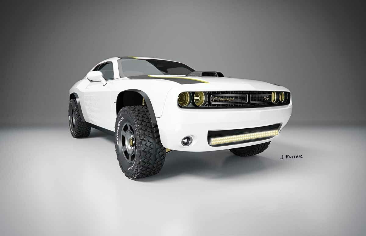 Als Basis diente ein Challenger Hellcat. Ein Sechszylinder wäre aber von Vorteil