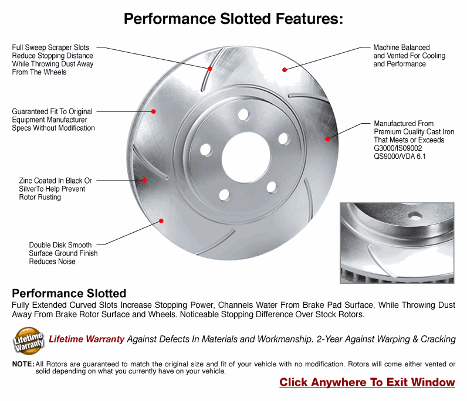Featuresperformanceslottedrotorssilver Bremsen Upgrade Mustang GT