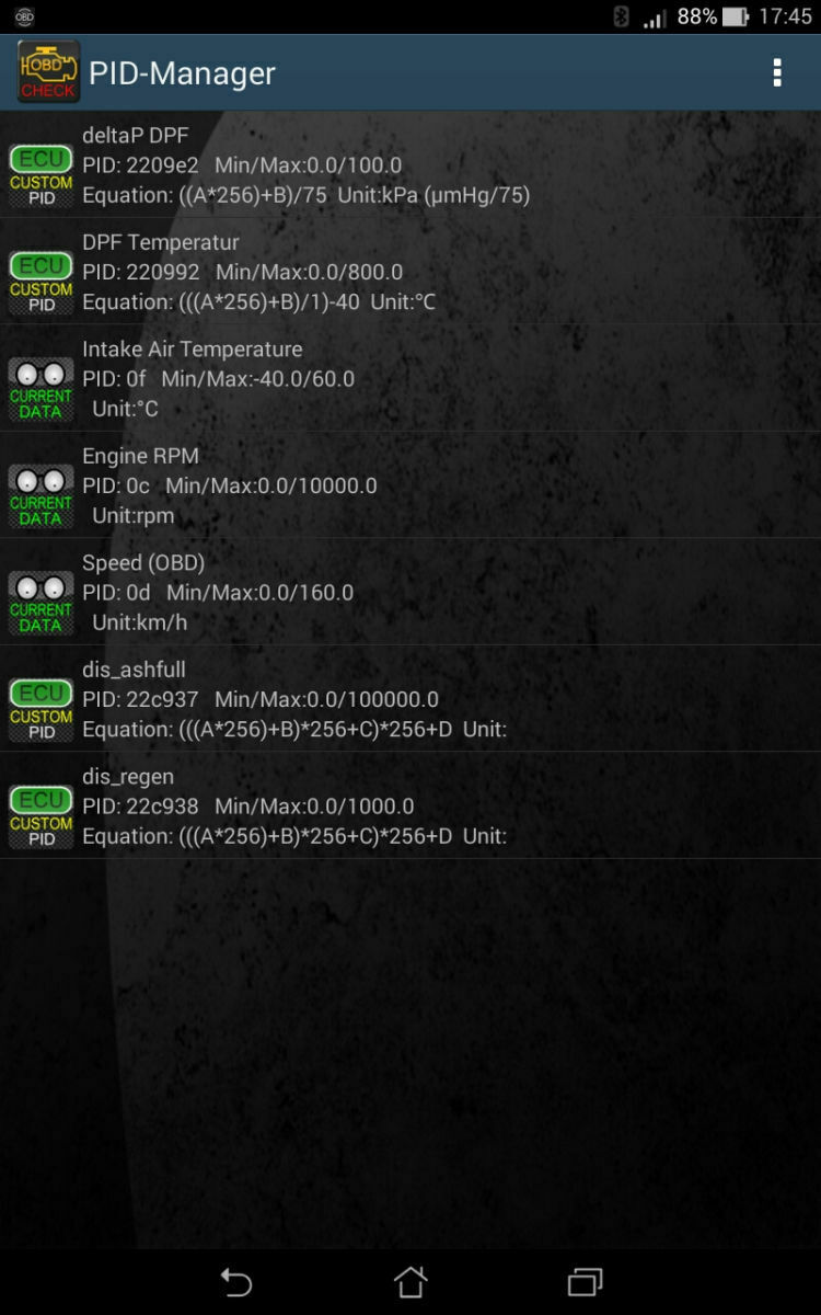 Torque OBD II APP und ELM 327 Bluetooth Modul