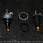 Links komplett, rechts die Teile