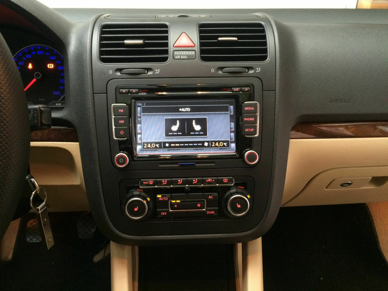 Nachrüstung Klimabedienteil Golf VI im Golf V