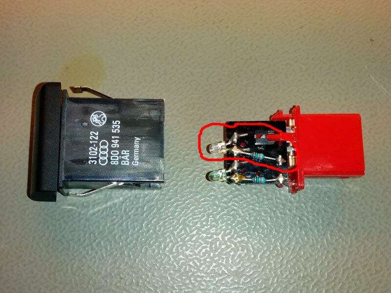 Der B5 in neuem Licht: Schalter und Getränkehalter